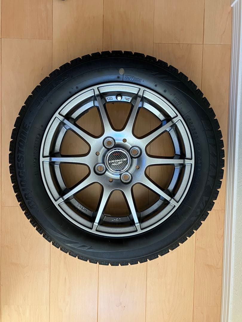 引き取り限定　N-BOX❄スタッドレス4本❄　ブリザック　タイヤカバー付