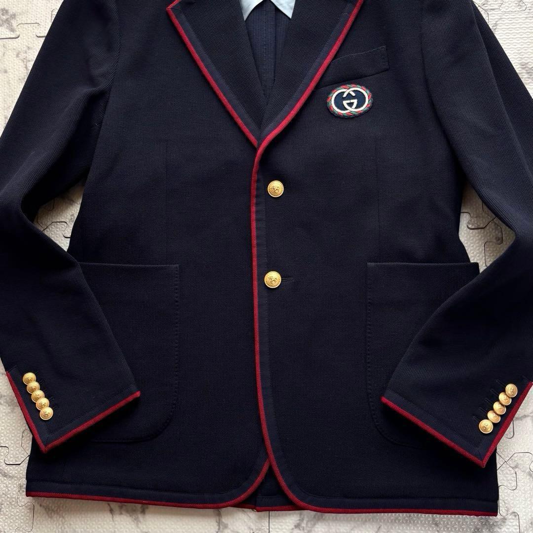 極美品✨20ss GUCCI パルマ シングルブレスト ジャケット 金ボタン