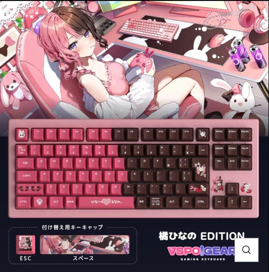 【即日発送】VSPO!GEAR キーボード 橘ひなの EDITION