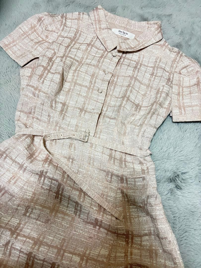 ハーリップトゥ　herlipto Annecy Belted Dress M