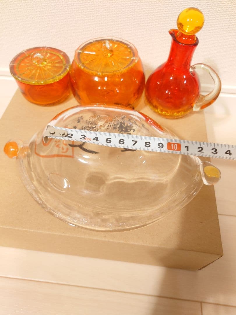 琉球ガラス　小物入れ・キャンディポット・水差し