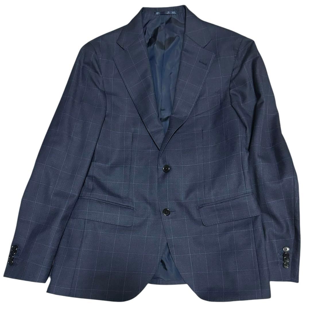 極美品 エディフィス ロロピアーナ ジレンダー セットアップ スーツ M 紺