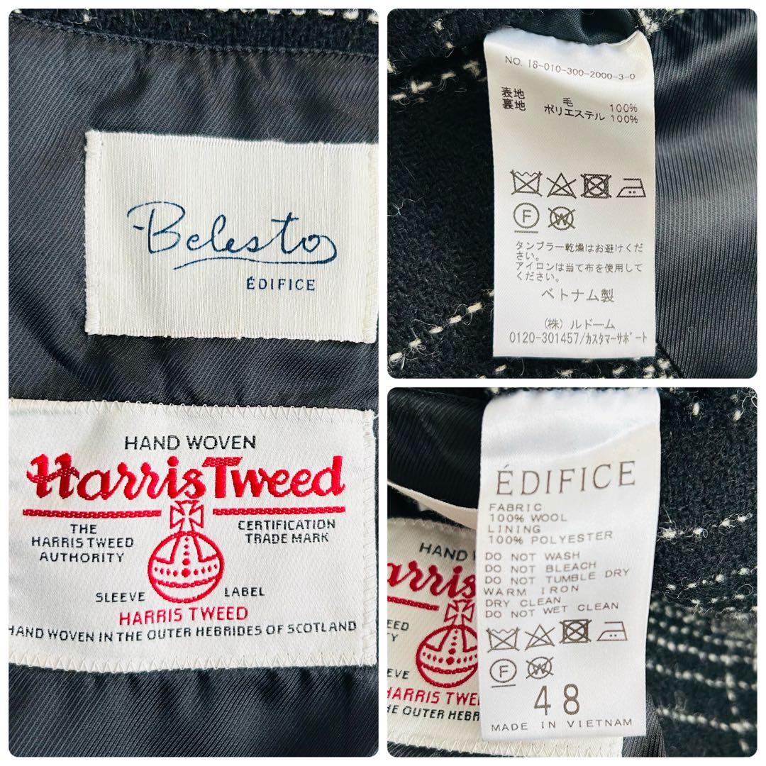 【新品タグ付】EDIFICE x Harris Tweed テーラードジャケット