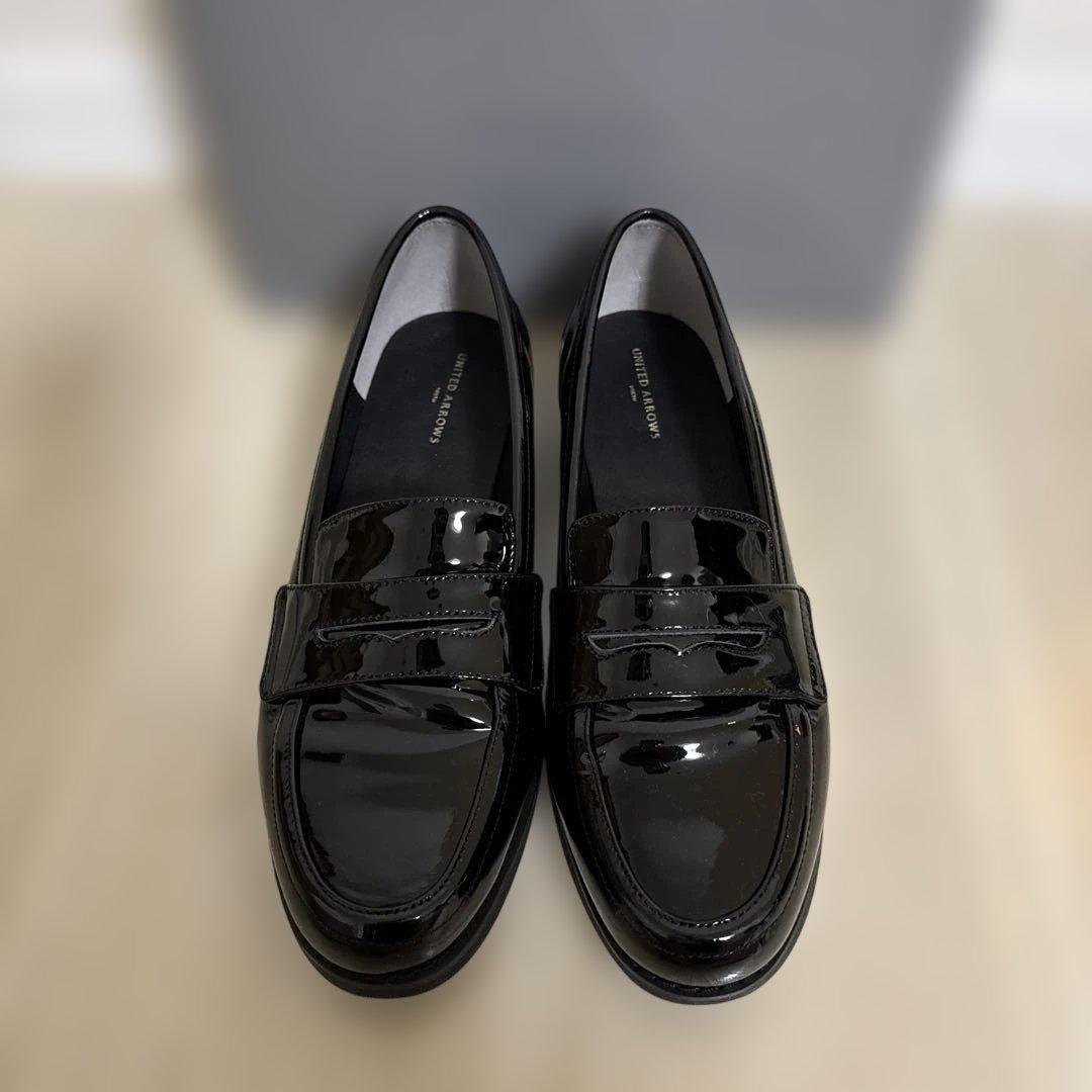 【超美品】UNITED ARROWS ブラックローファー