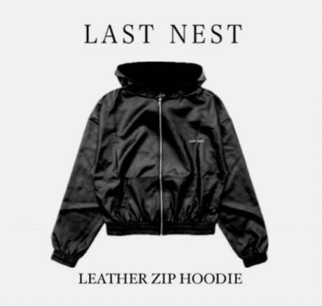 トップス LAST NEST lethar zip foodie