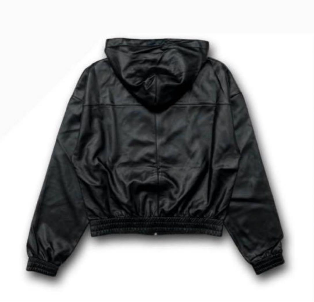 トップス LAST NEST lethar zip foodie