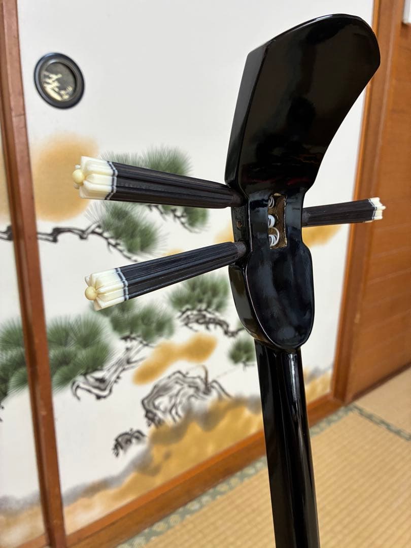 沖縄三線！貴重！知念大工型！本蛇皮！本張り！【一枚張り】⑦⓬