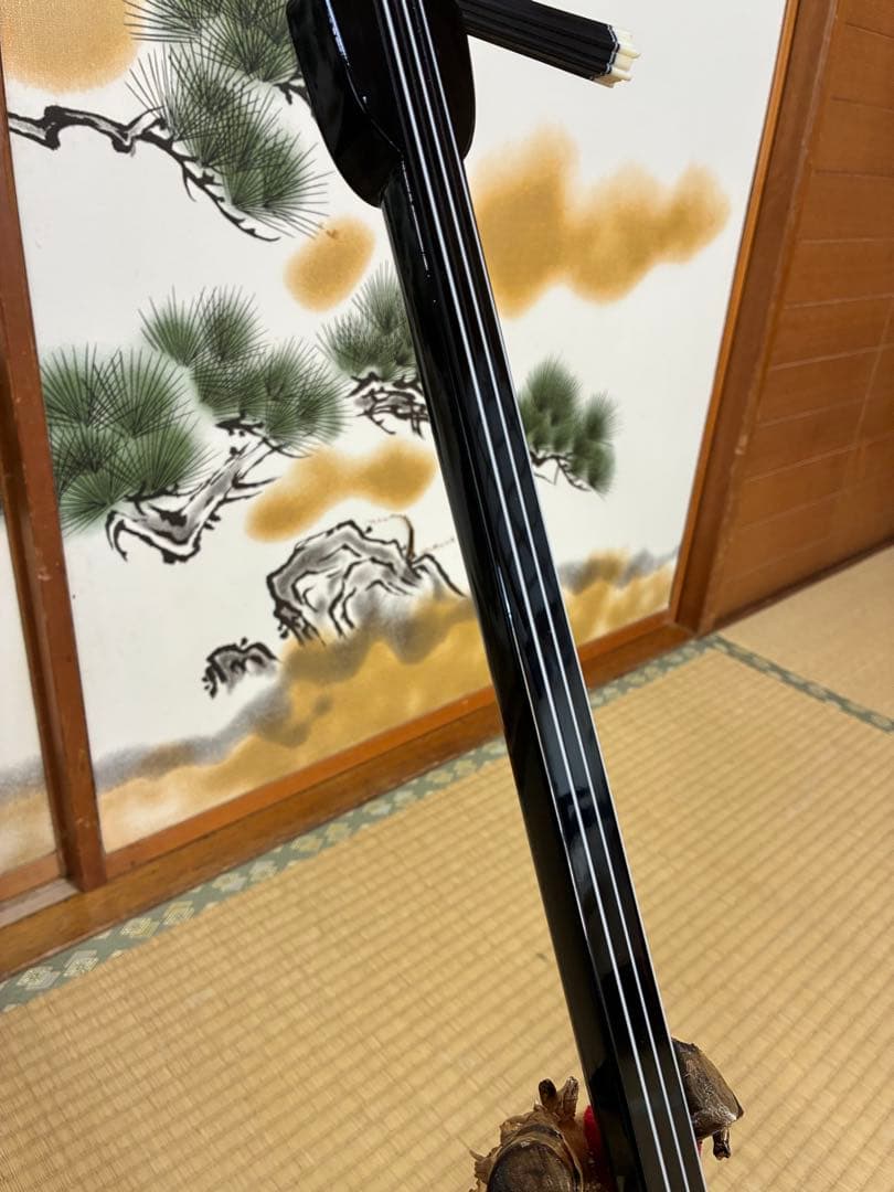 沖縄三線！貴重！知念大工型！本蛇皮！本張り！【一枚張り】⑦⓬