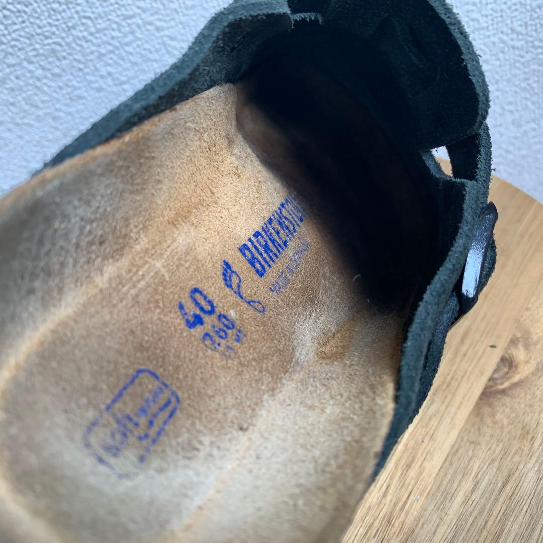 美品＊BIRKENSTOCK BOSTON ボストン ブラック レギュラー 40