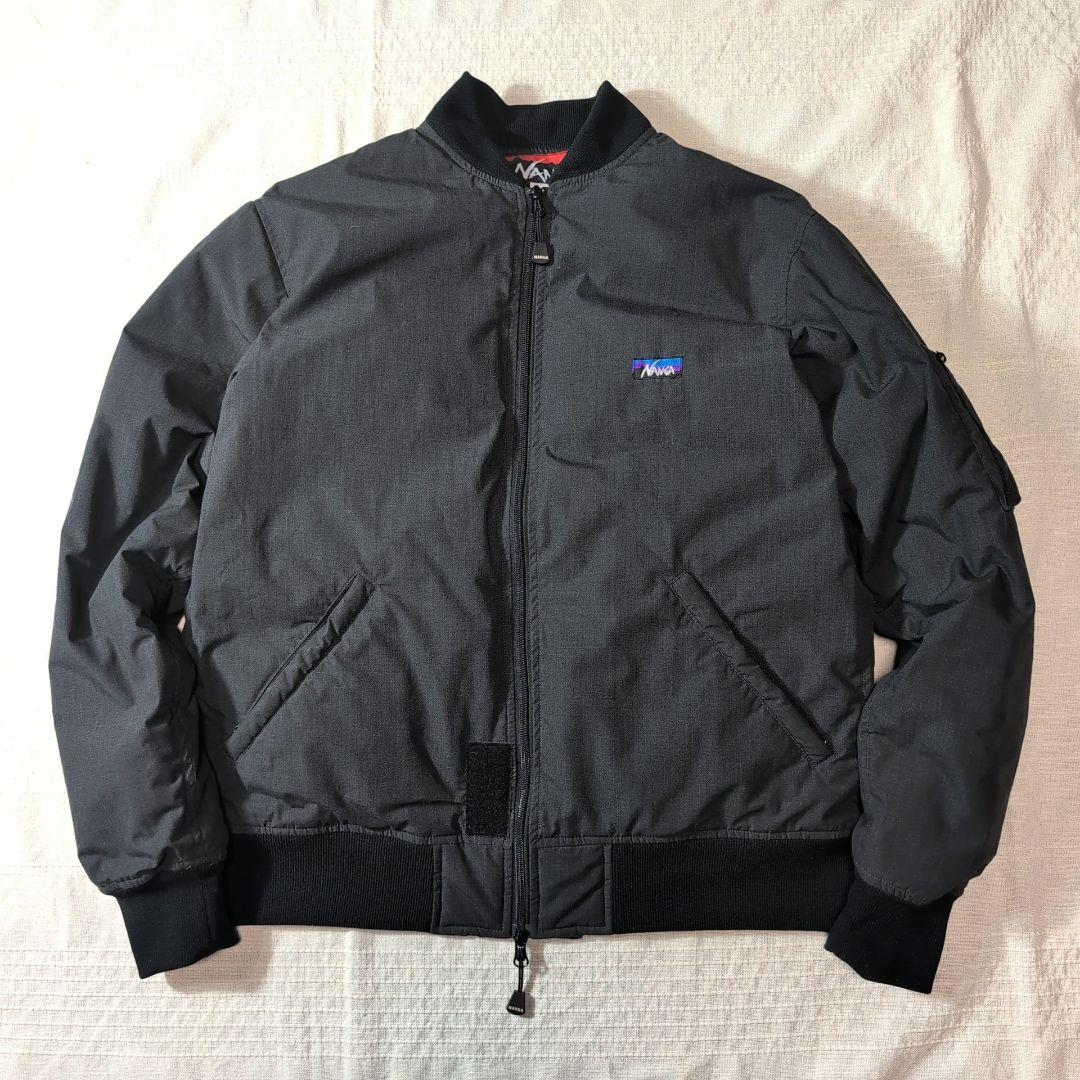 NANGA MA-1 タイプ ダウンジャケット TAKIBI 黒 L 修理あり
