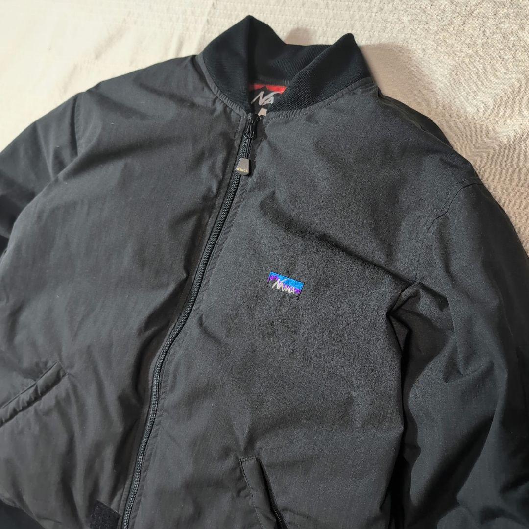 NANGA MA-1 タイプ ダウンジャケット TAKIBI 黒 L 修理あり