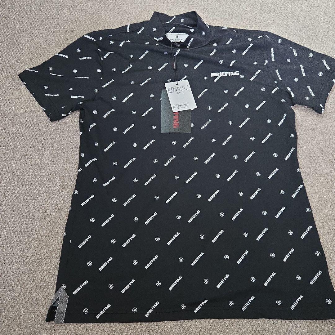 BRIEFING ブラック モノグラム　ハイネック Mサイズ