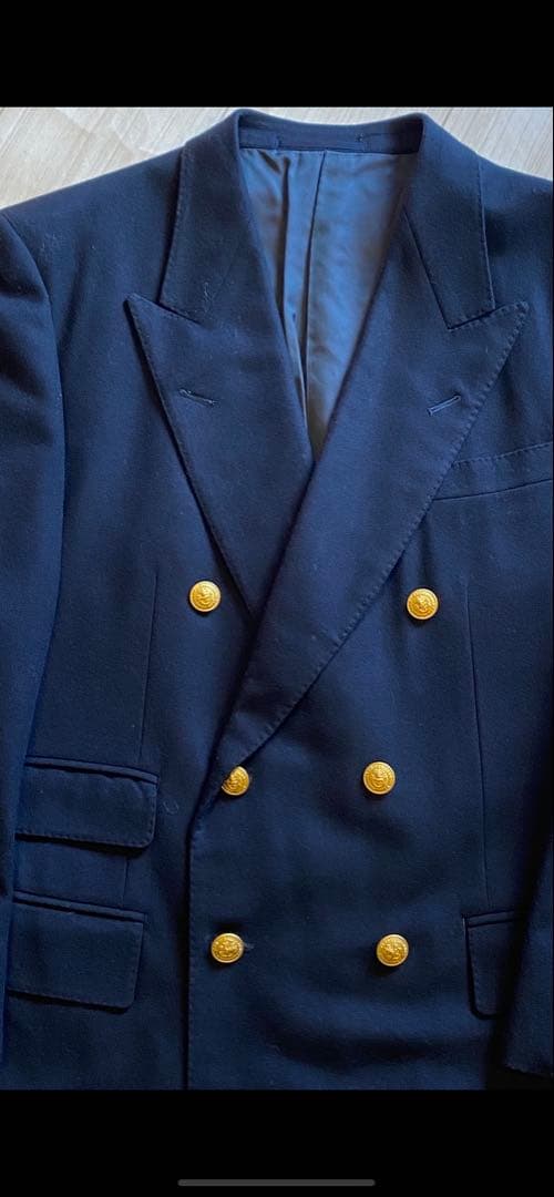 ALAN FLUSSER オンワード樫山 紺ブレＷ