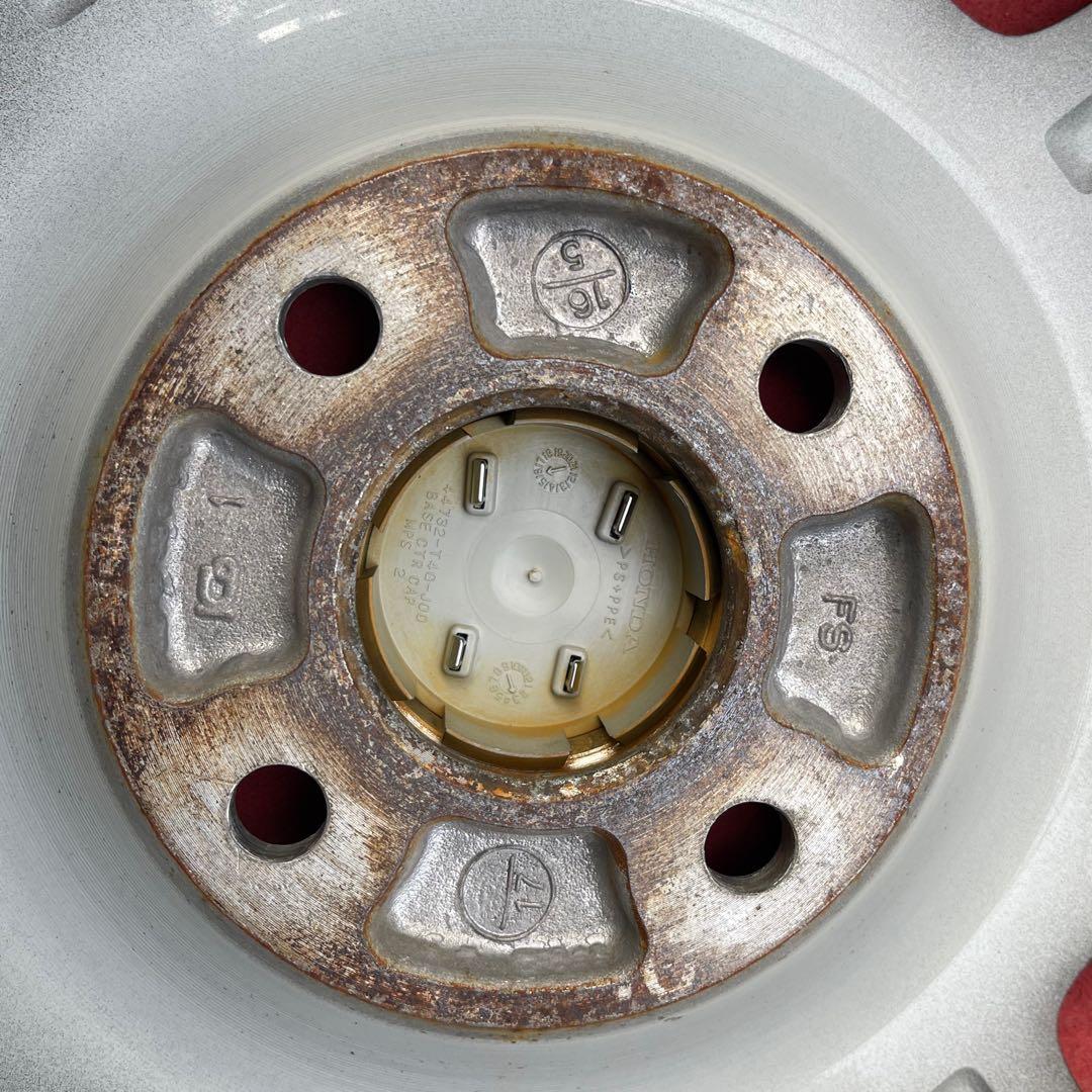 15インチホンダN-BOX純正4.5J+45 100 中古アルミホイール4本