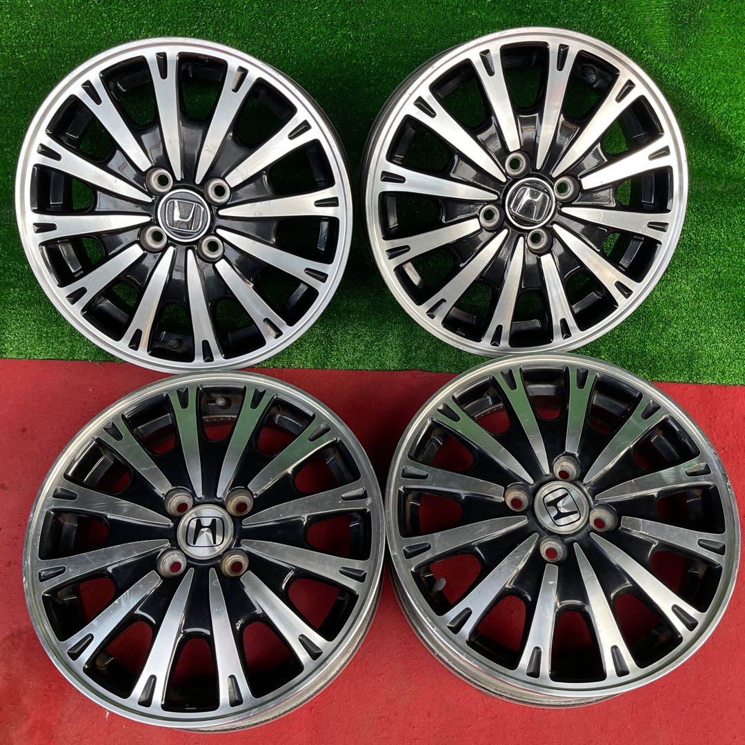 15インチホンダN-BOX純正4.5J+45 100 中古アルミホイール4本