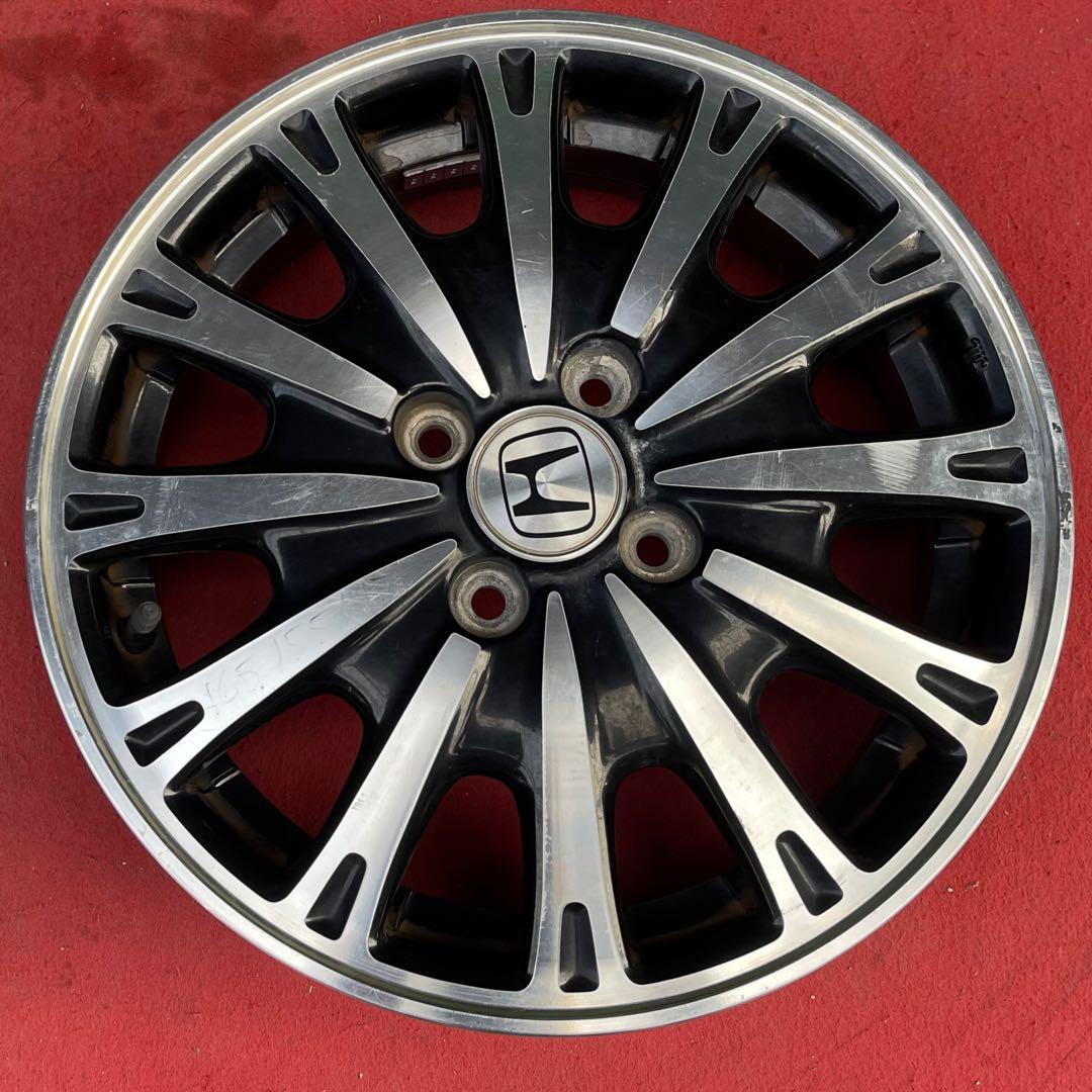 15インチホンダN-BOX純正4.5J+45 100 中古アルミホイール4本