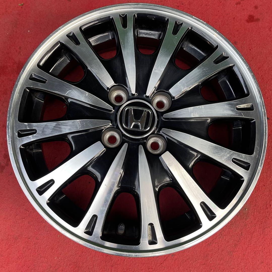 15インチホンダN-BOX純正4.5J+45 100 中古アルミホイール4本