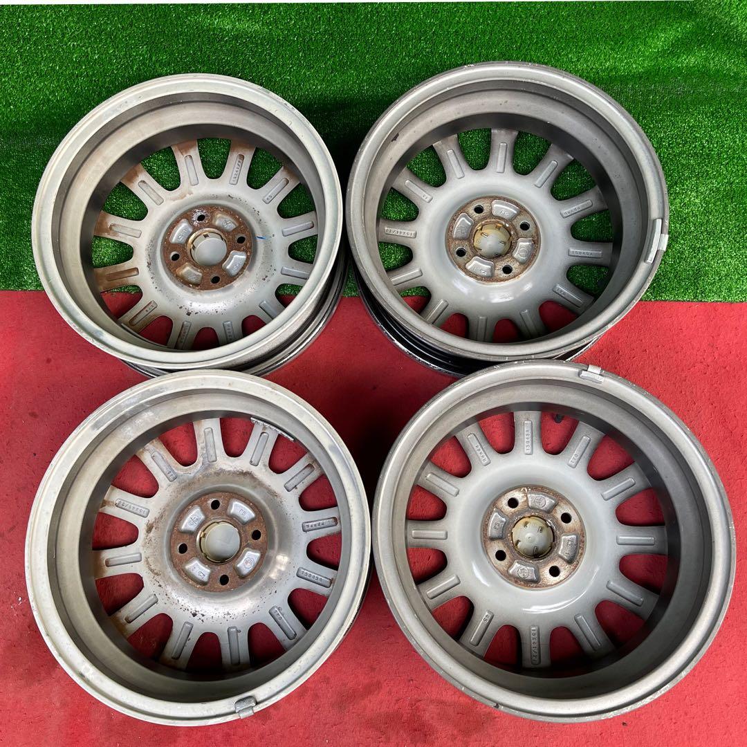 15インチホンダN-BOX純正4.5J+45 100 中古アルミホイール4本