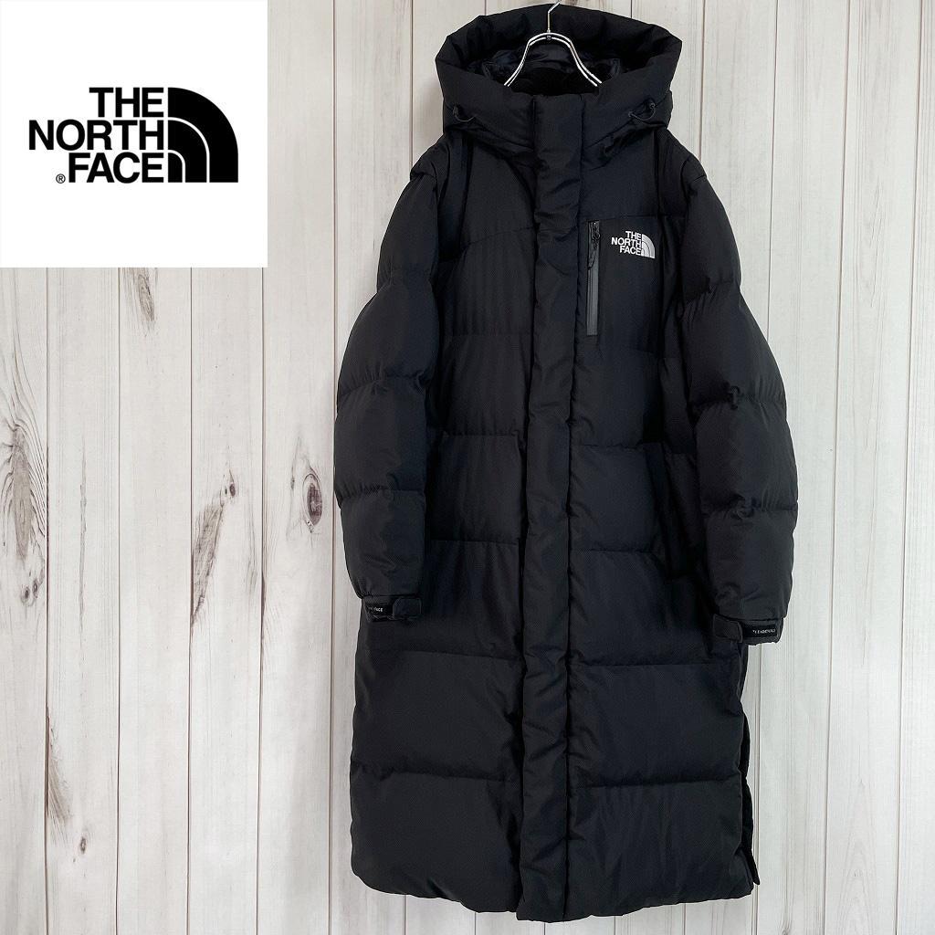 ノースフェイス　ロングダウン　ダウンジャケット　ベンチコート　ブラック　メンズL