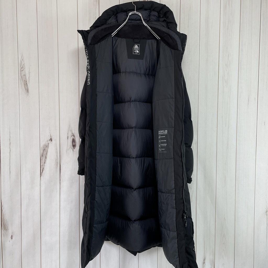 ノースフェイス　ロングダウン　ダウンジャケット　ベンチコート　ブラック　メンズL