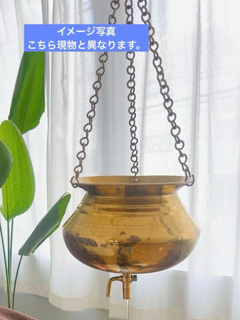 アーユルヴェーダ　銅製　シロダーラ　オイルポット 2リットル　コック付