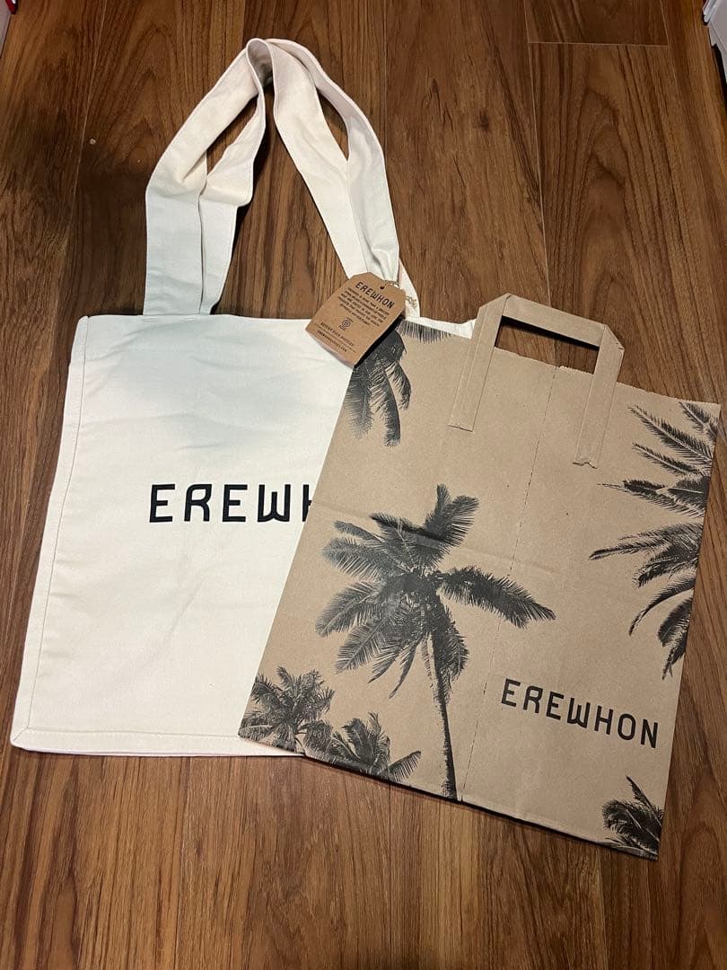 EREWHON エレウォン トートバッグ ホワイト 紙袋付き
