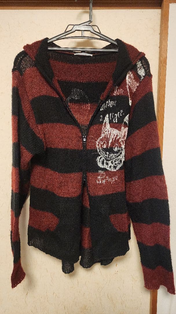 プトマヨ　putumayo　ダブルジップパーカー　チェシャ猫　アリス　ボーダー