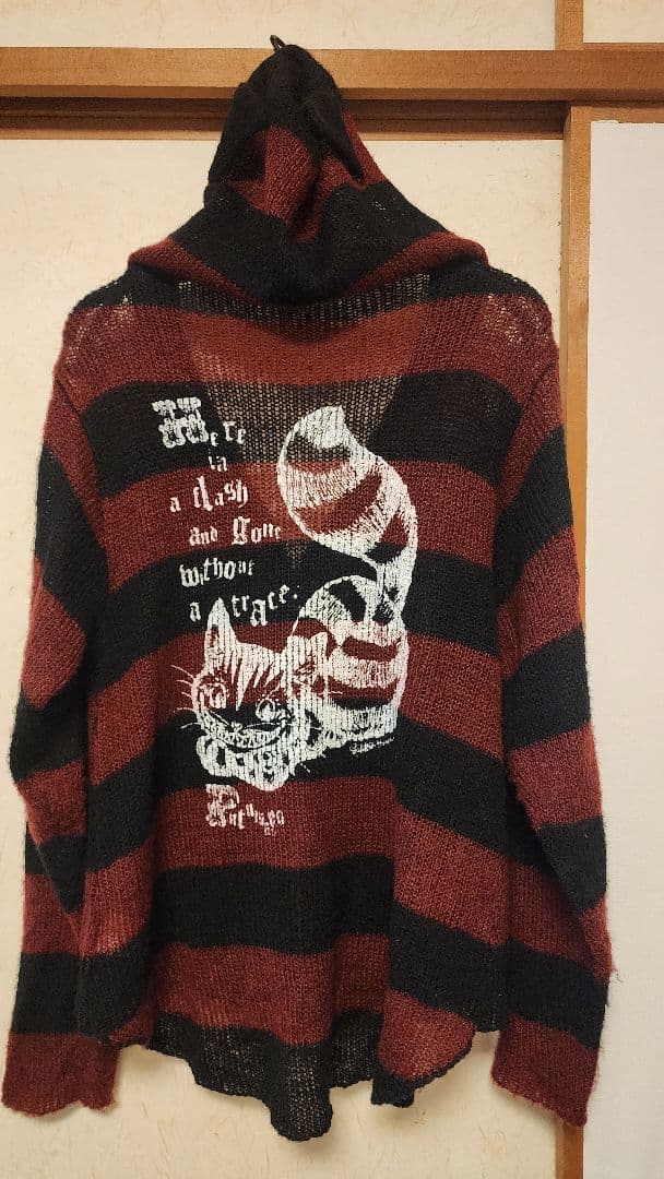 プトマヨ　putumayo　ダブルジップパーカー　チェシャ猫　アリス　ボーダー