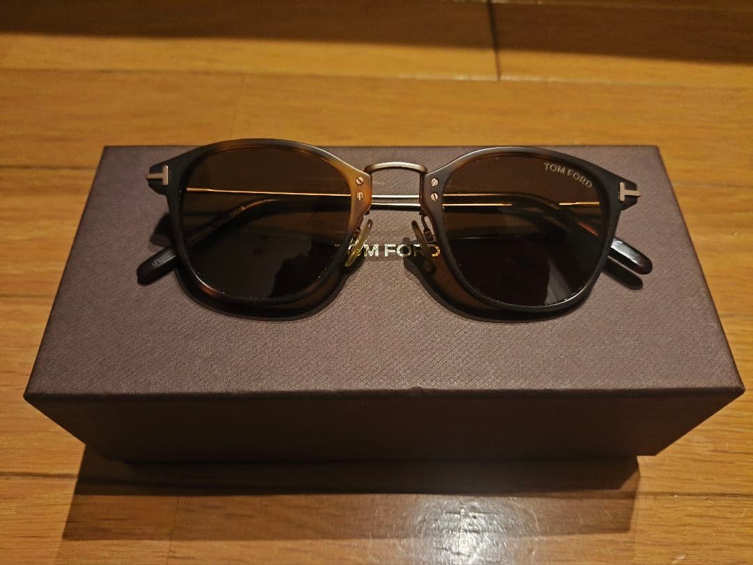 トムフォード サングラス TF793-D 52E マットハバナ/マットゴールド