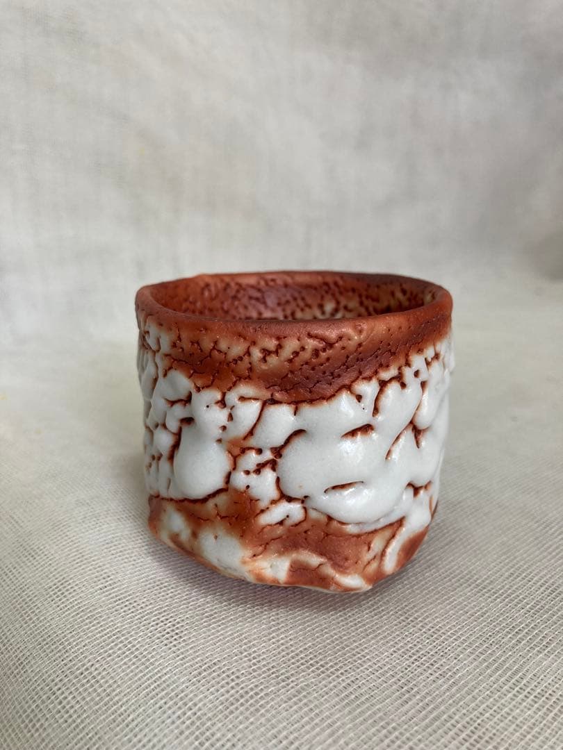 加藤豊久赤志野ぐい呑／A65