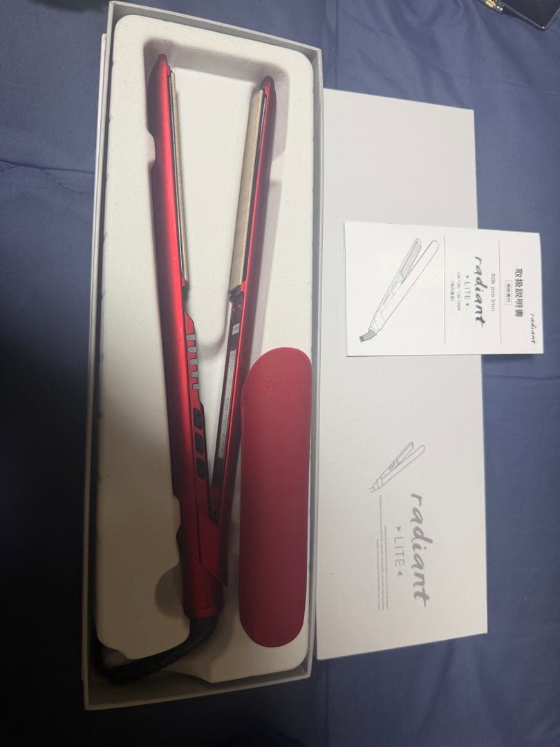 radiant liteストレートヘアアイロン レッド ラディアント