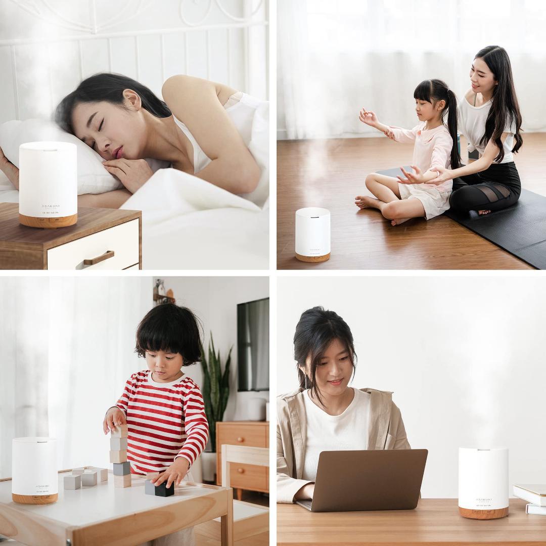 ☆加湿器 卓上 アロマディフューザー 小型 超音波式