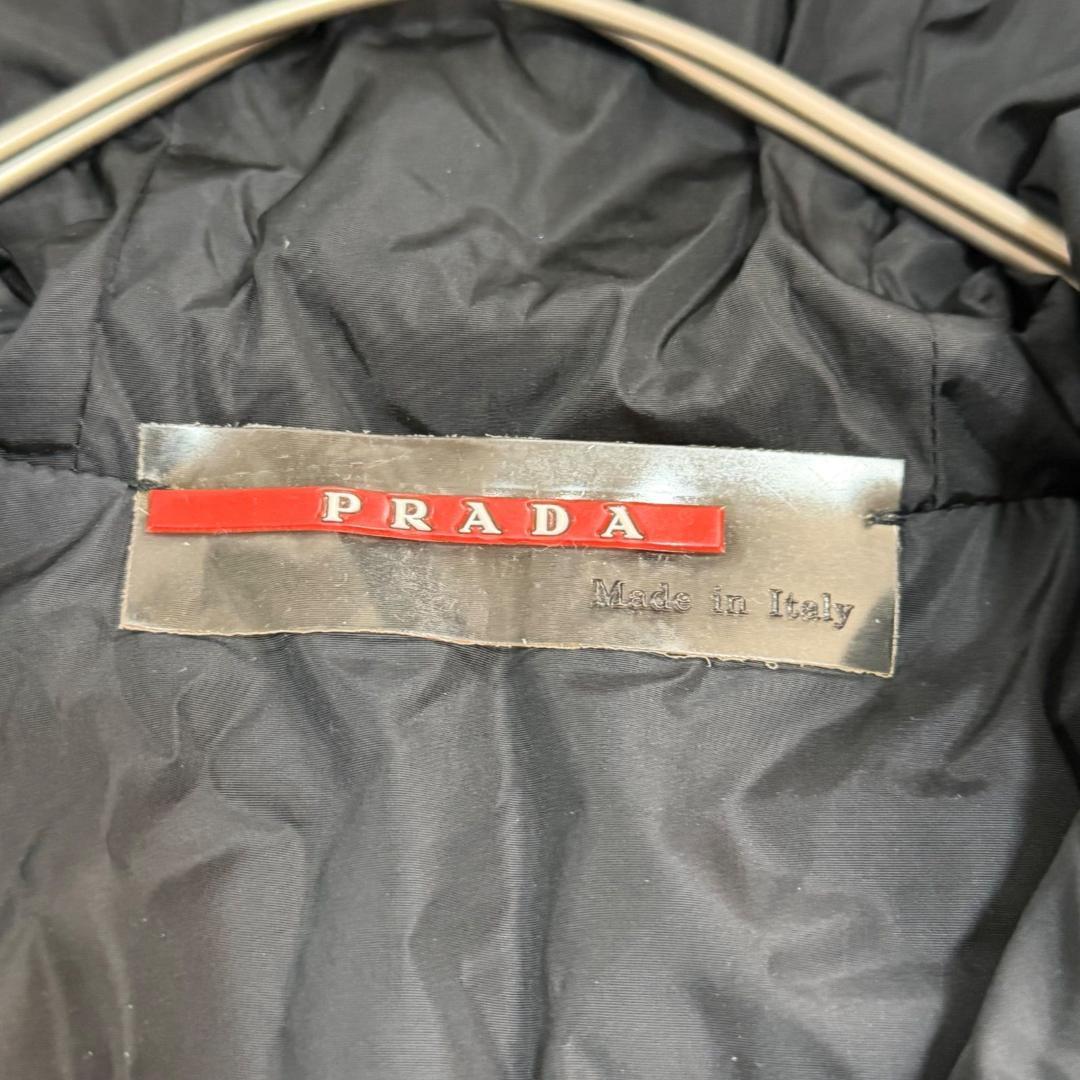 17452✨プラダスポーツ L ラバーロゴ ナイロンパーカー ブラック