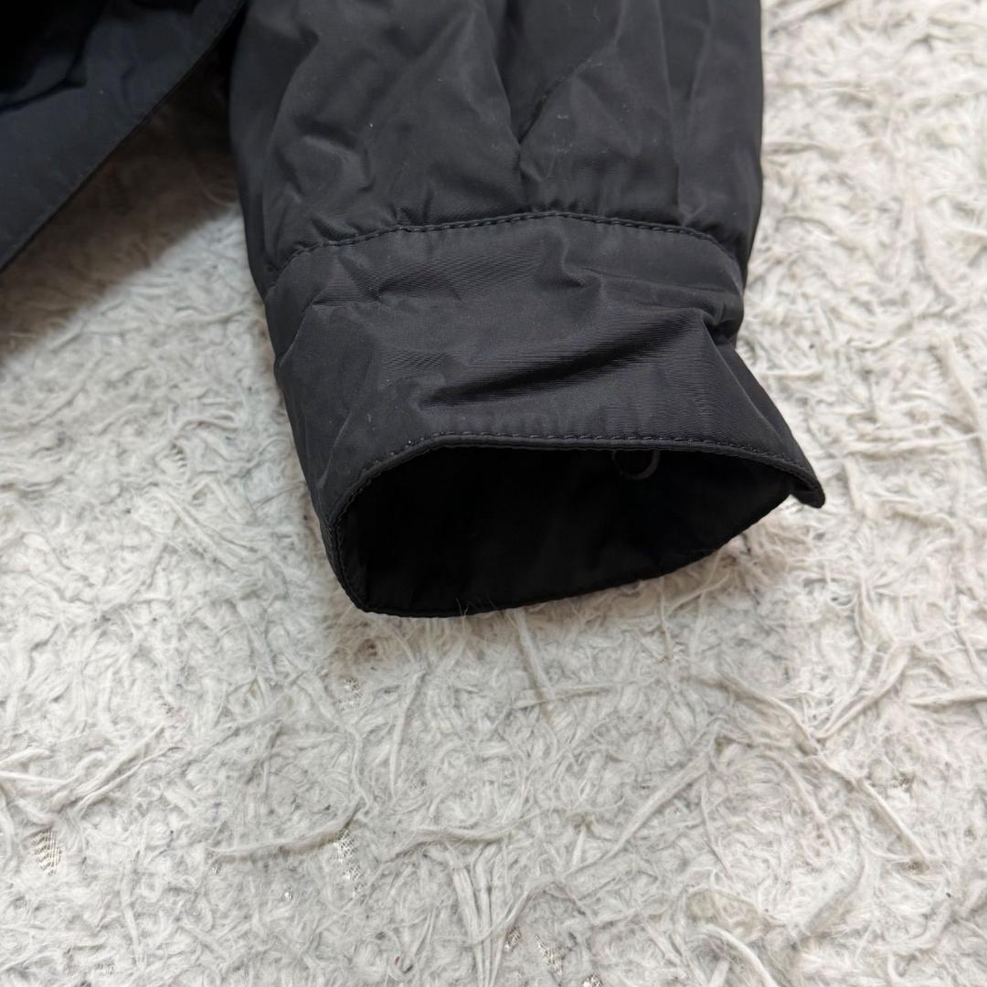 17452✨プラダスポーツ L ラバーロゴ ナイロンパーカー ブラック