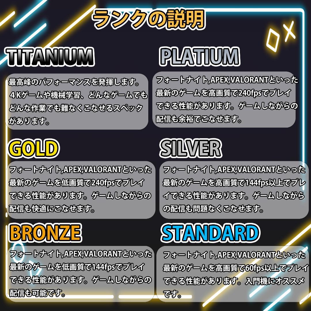 [PLATINUM]黒い光る✨ゲーミングPC✨フルセット✨RTX4060ti