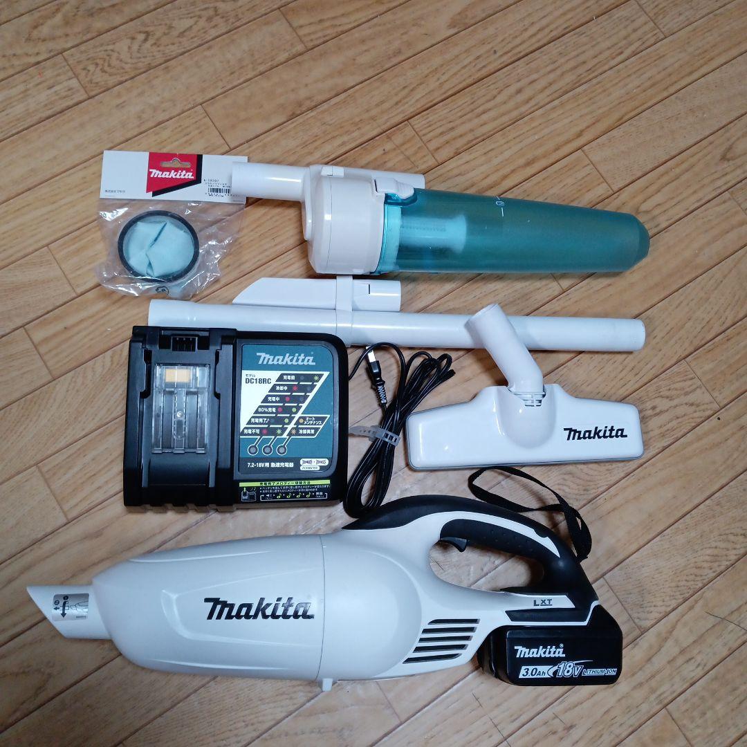 マキタ18V充電式クリーナCL180FD 純正バッテリー、充電器、サイクロン付