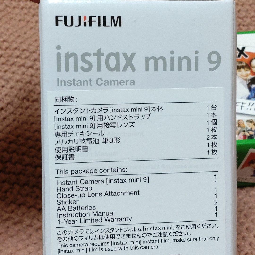 チェキ　インタックスミニ　9 新品・未使用