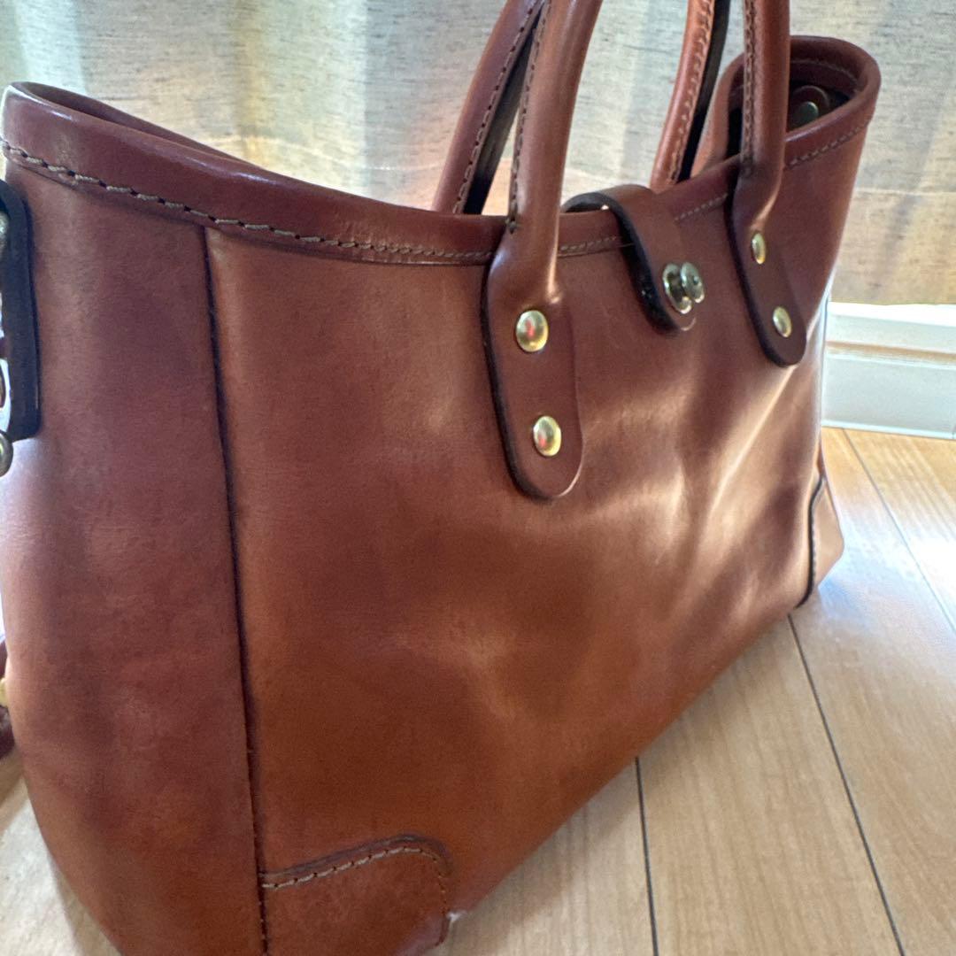 HERZ 横型2wayトートバッグ T-146 チョコ セミオーダー品