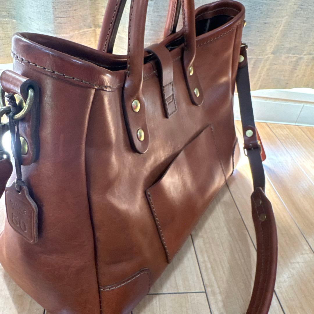 HERZ 横型2wayトートバッグ T-146 チョコ セミオーダー品