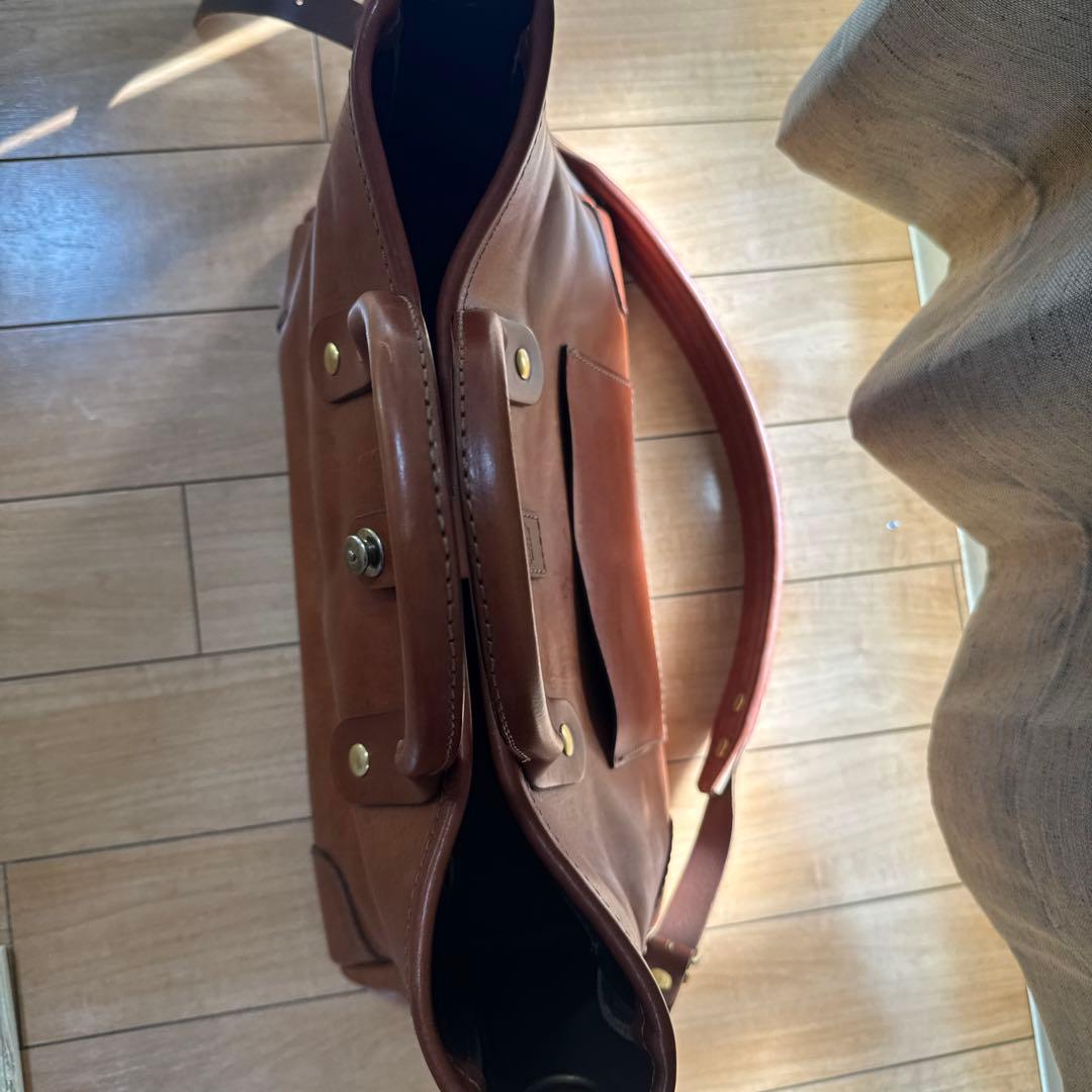 HERZ 横型2wayトートバッグ T-146 チョコ セミオーダー品