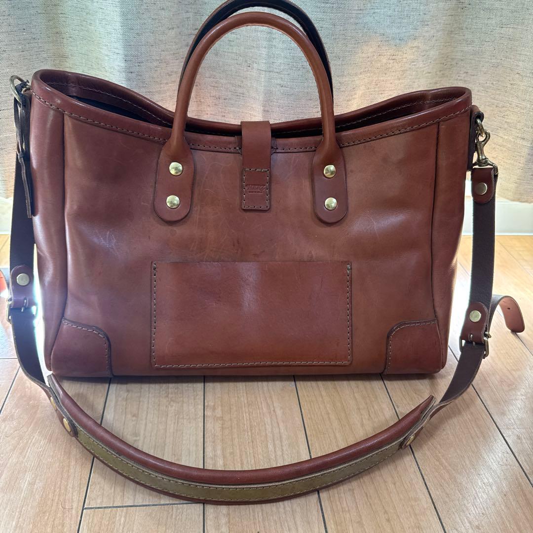 HERZ 横型2wayトートバッグ T-146 チョコ セミオーダー品