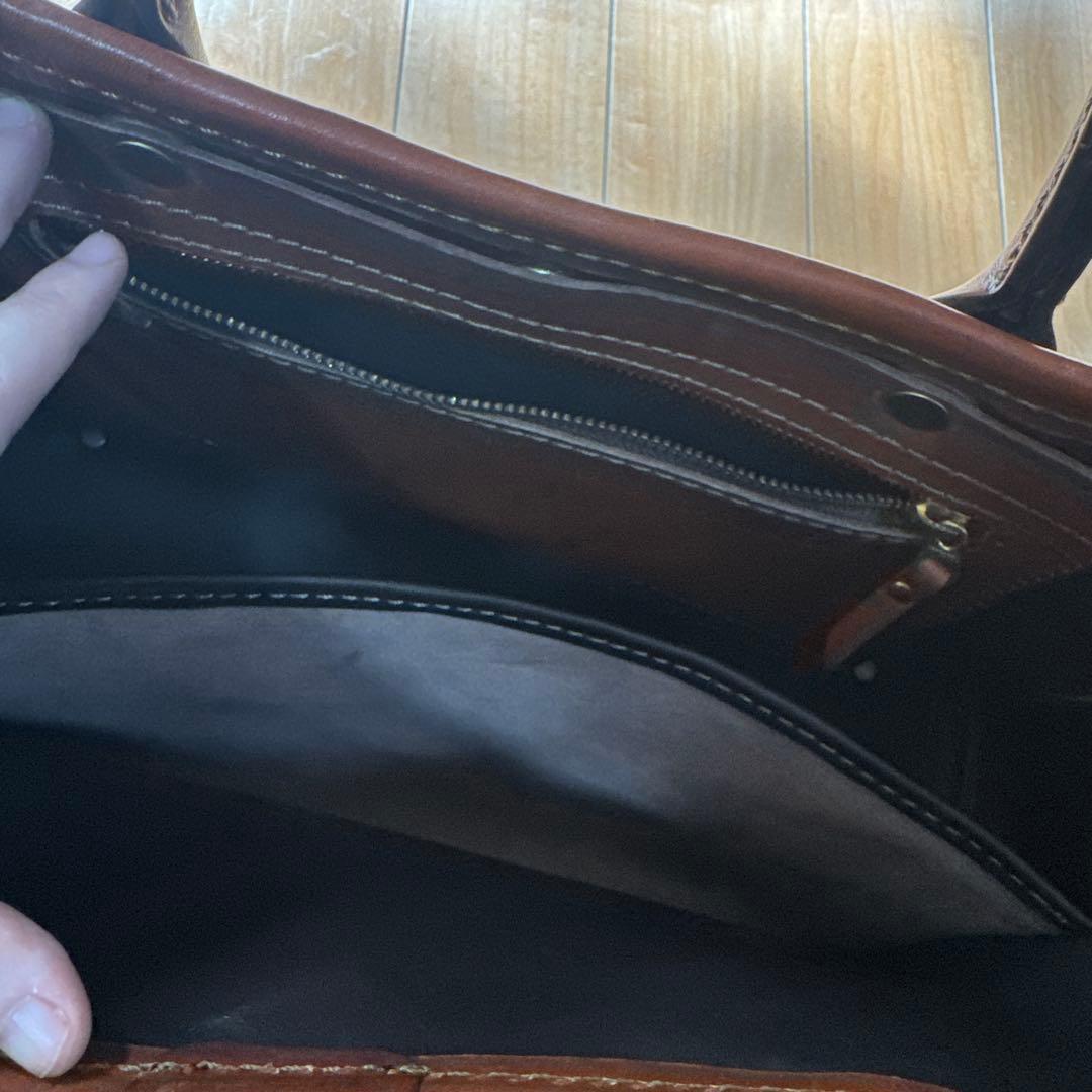 HERZ 横型2wayトートバッグ T-146 チョコ セミオーダー品