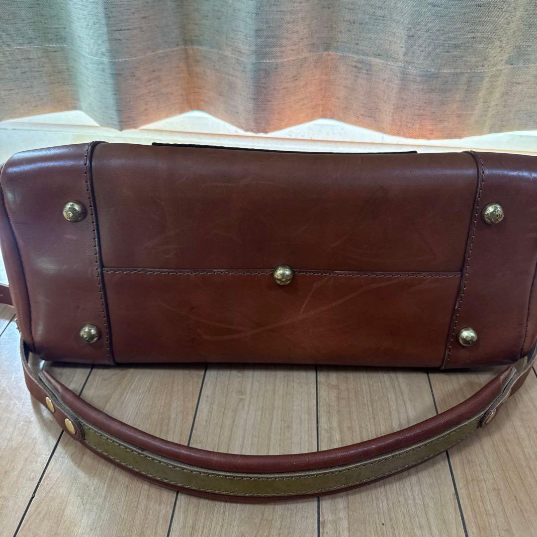 HERZ 横型2wayトートバッグ T-146 チョコ セミオーダー品