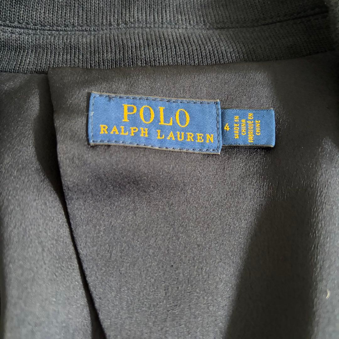 ポロラルフローレン　紺ブレ　ジャケット　金ボタン　ネイビー　ロゴ刺繍　サイズ4