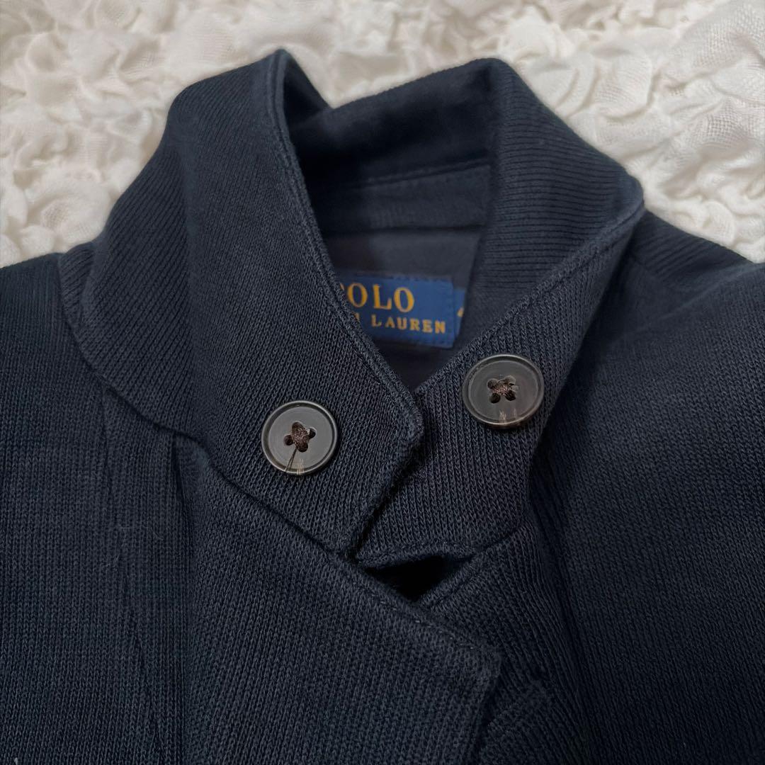 ポロラルフローレン　紺ブレ　ジャケット　金ボタン　ネイビー　ロゴ刺繍　サイズ4