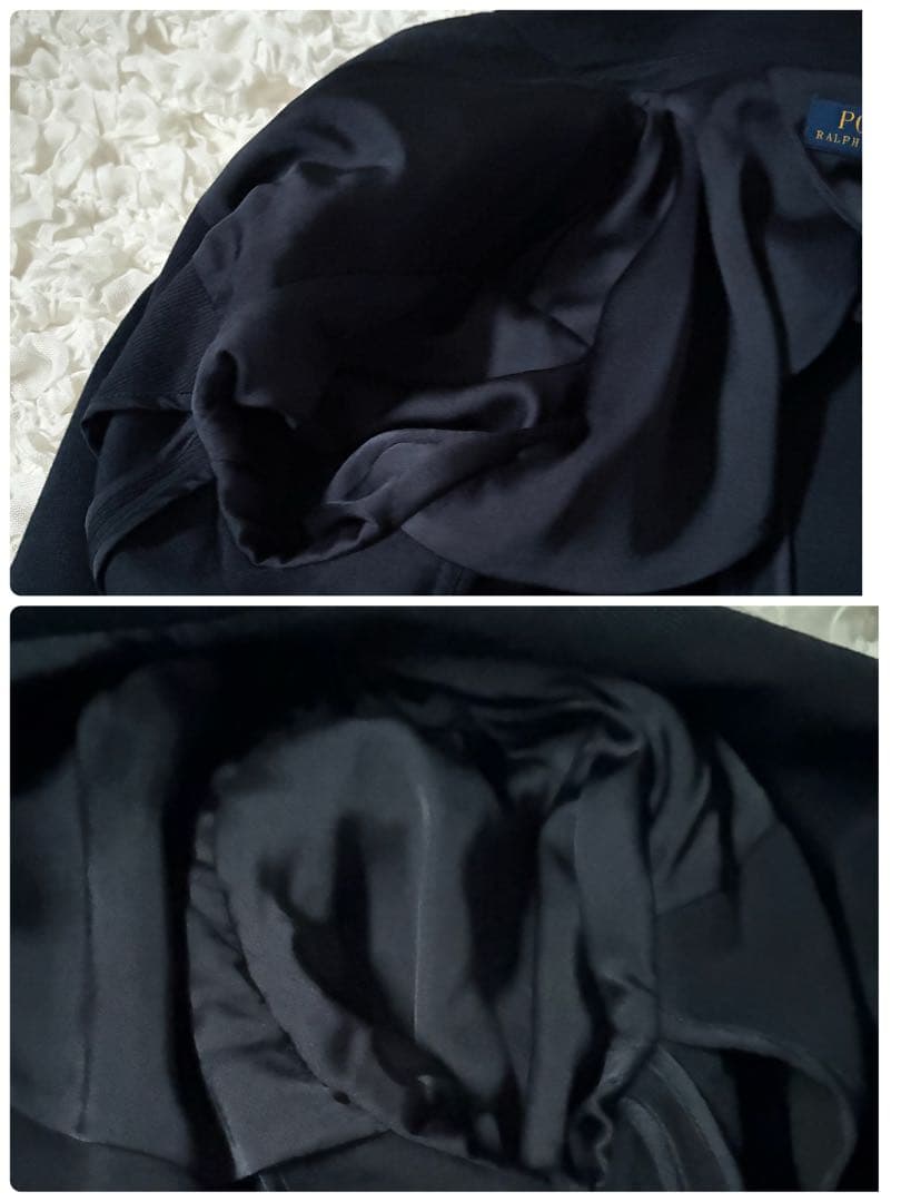 ポロラルフローレン　紺ブレ　ジャケット　金ボタン　ネイビー　ロゴ刺繍　サイズ4