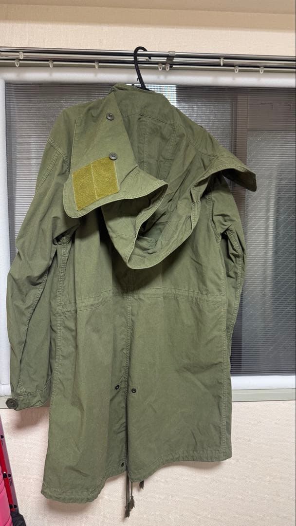 REMI RELIEF オリーブ モッズコート 取り外しフード付き