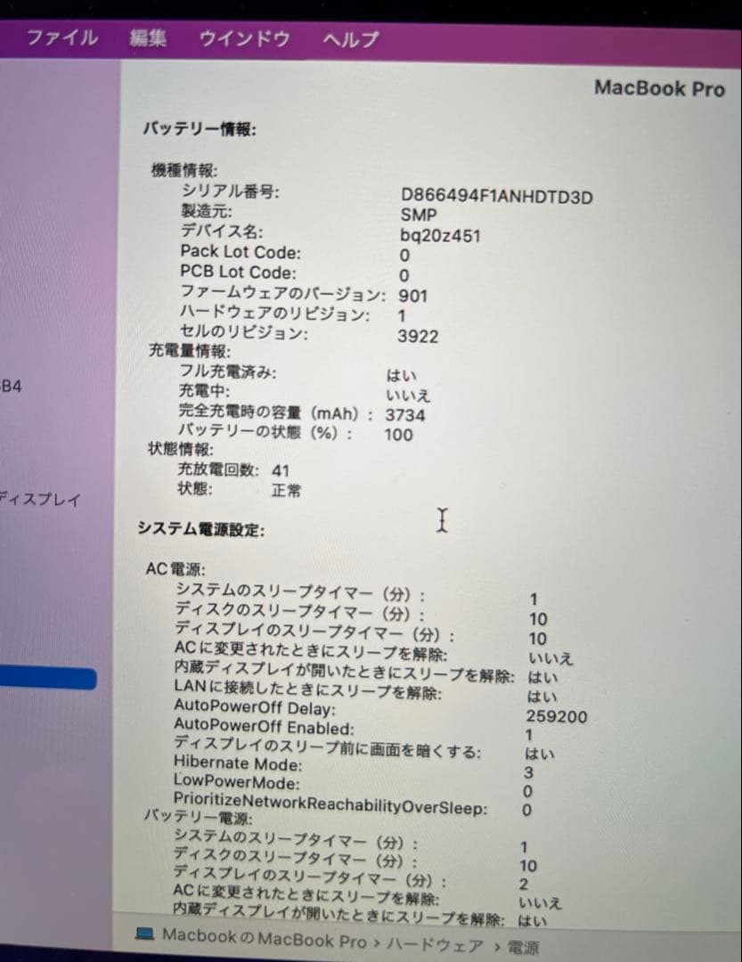 MacBook本体 MacBook Pro 2016 core i5 SSD500GB