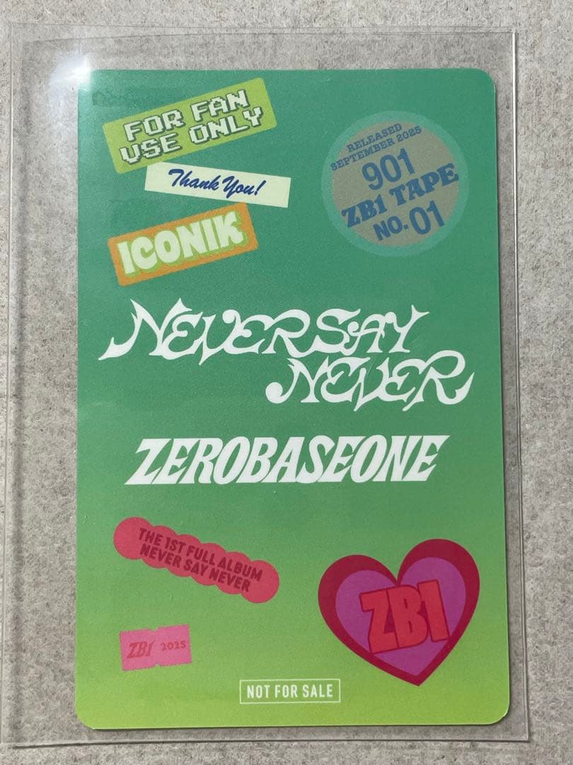 ジャンハオ F賞 ハートホログラム トレカ ZEROBASEONE