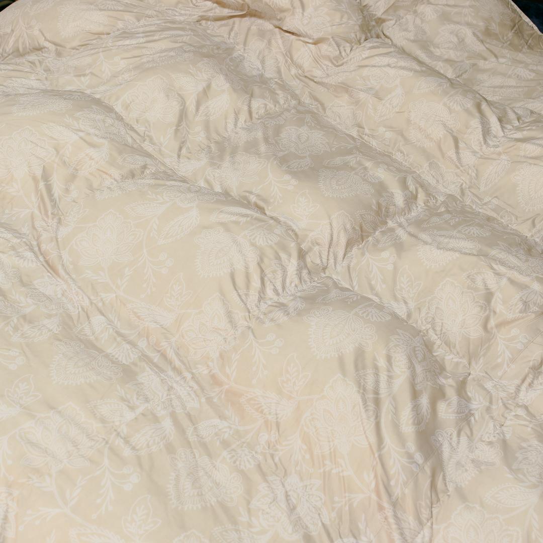 西川 羽毛掛け布団 ダブルロング 190×210cm 使用2回のみ 収納袋付